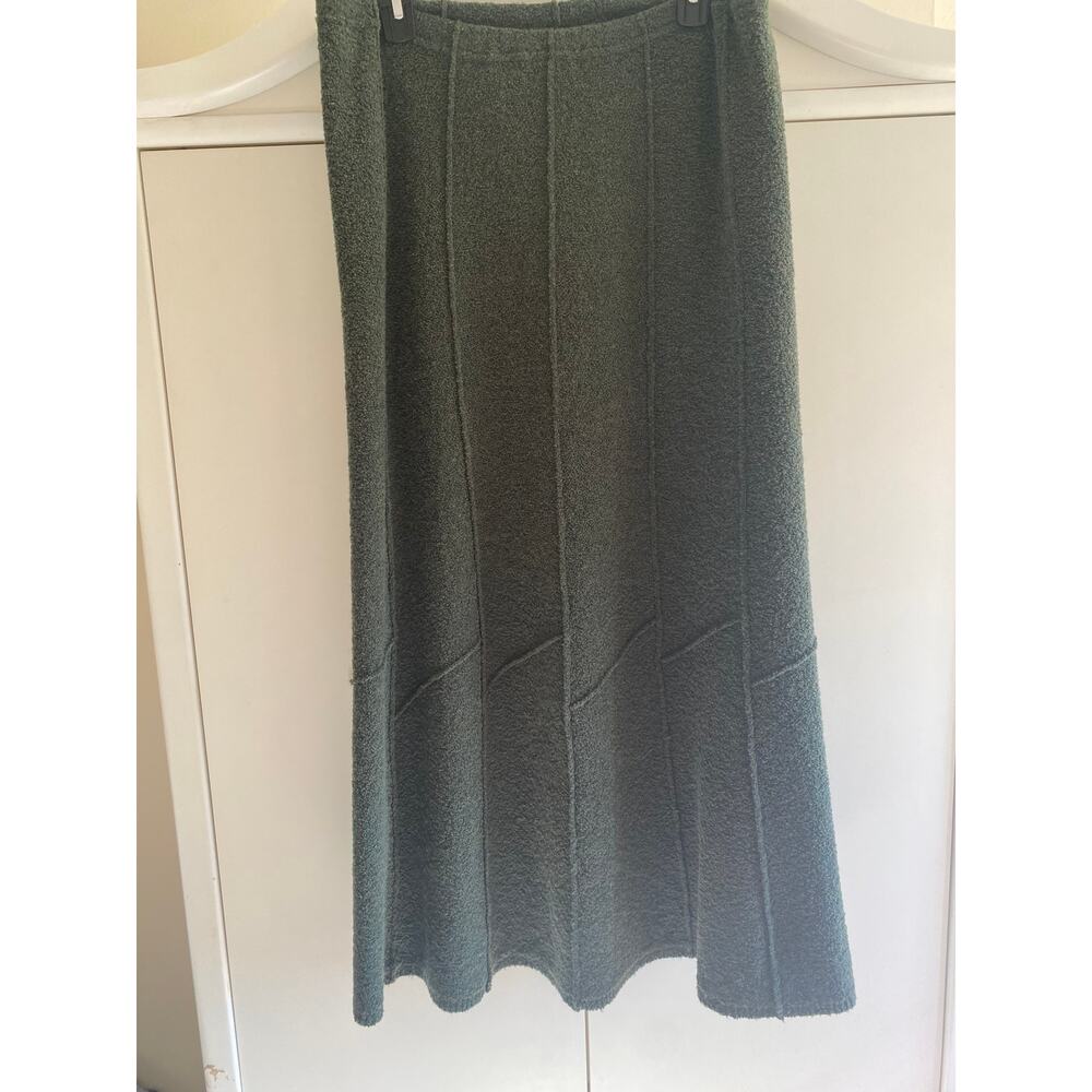 J. Jill Olive Green Textured Knit Mini Skirt